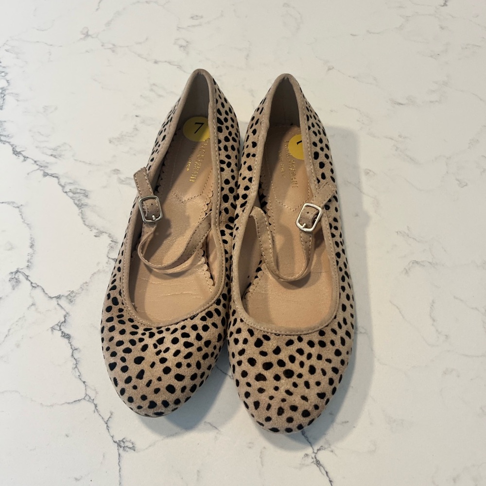 Leopard Print Mary Jane Flats